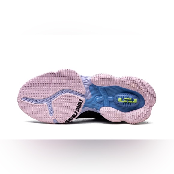 Nike LeBron XIX low, black with green, pink and purple. Size 12 NWB - Picture 3 of 8